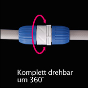 Takagi 360 Grad Schlauchkupplung 13 mm (1/2")