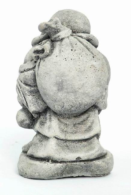 Bouddha voyageur en pierre artificielle