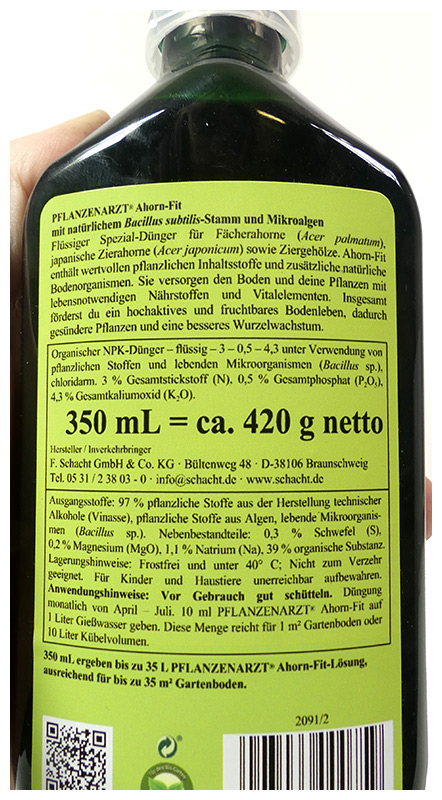 Pflanzenarzt Ahorn-Fit (350 ml)