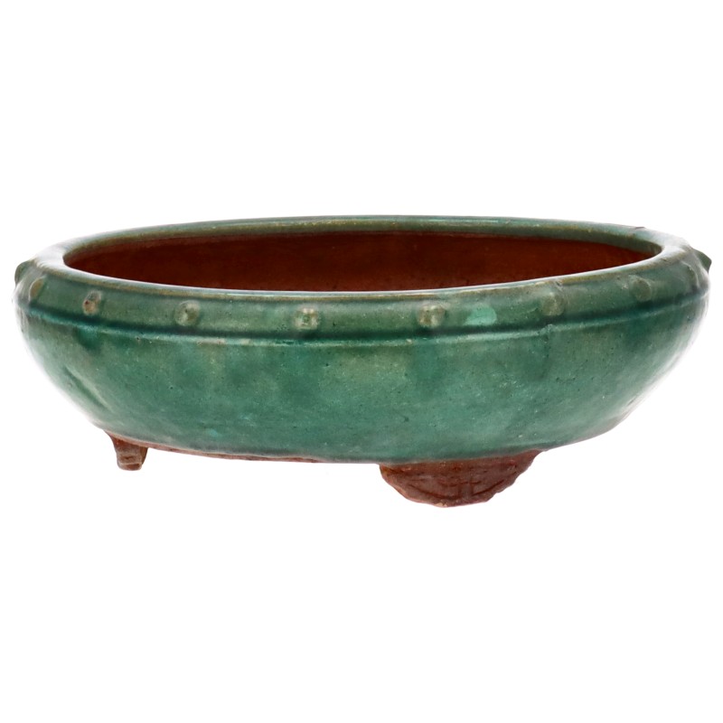 Bonsaischale von dem Keramik-Künstler YAMAFUSA, aus dem für seine Keramik-Produkte weltberühmten Ort Tokoname.
Die traditionsreichen Töpfereien in Tokoname stellen schon seit Jahrhunderten Schalen für Bonsai her und werden besonders für ihre überragende A