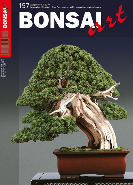 TITELTHEMA : Wacholder als Bonsai
Kaum eine Baumart bietet dem Bonsai-Gestalter mehr Möglichkeiten, seine kreativen Ideen umzusetzen, als der Chinesische Wacholder. In dieser Ausgabe befassen sich spezielle Artikel mit der Entstehung und Gestaltung von To