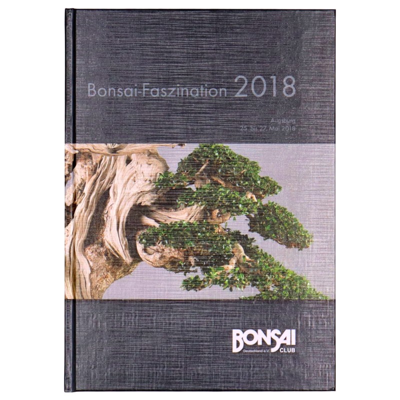 „Bonsai-Faszination 2018“, Bonsai Club Deutschland e.V.,
181 Seiten, Format 21,5 x 30 cm, Hardcover