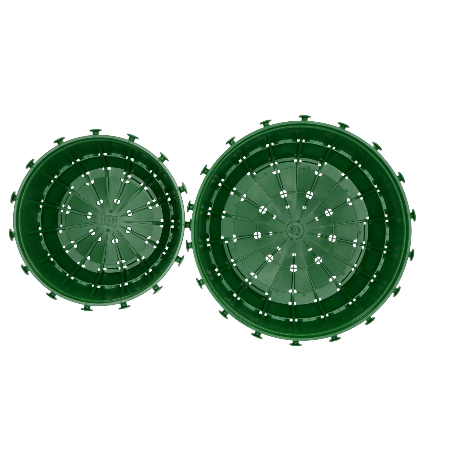 Tie Pot Anzuchtschale grün mit Knäufen, Kunststoff - ca. 28 x 28 x 11 cm
